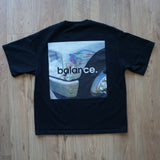 balance black tee