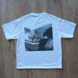 balance white tee