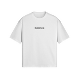 balance white tee